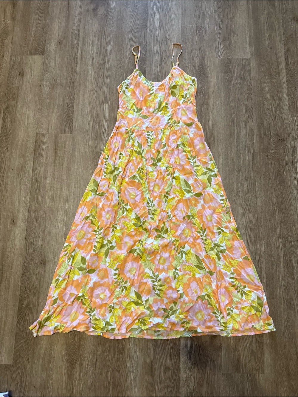 Billabong Retro Floral Boho Maxi Dress - Size Medium